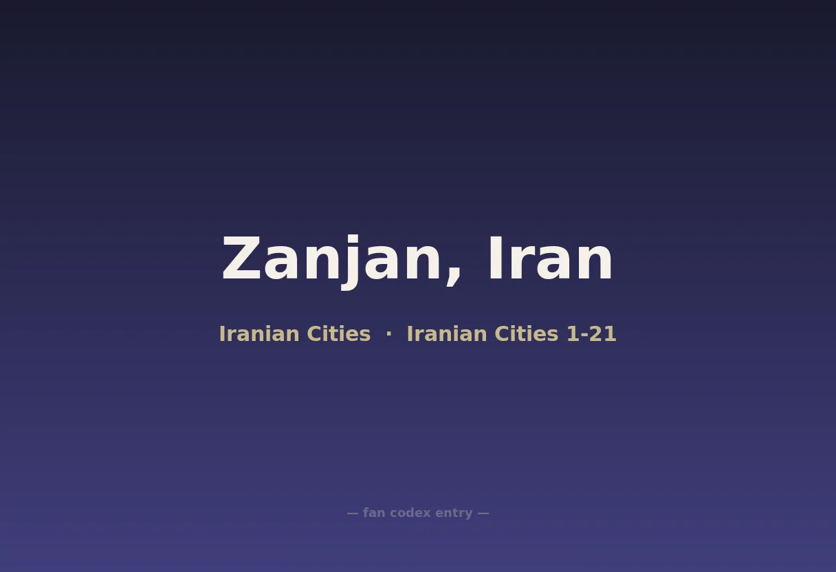Zanjan, Iran